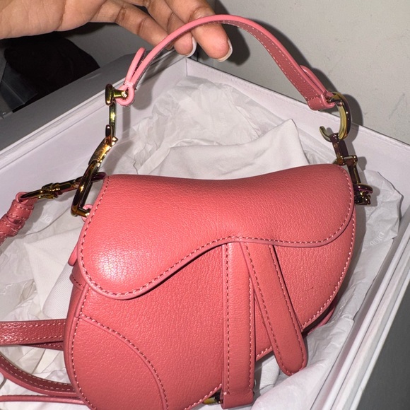 Dior Handbags - Elegant Pink Leather Handbag